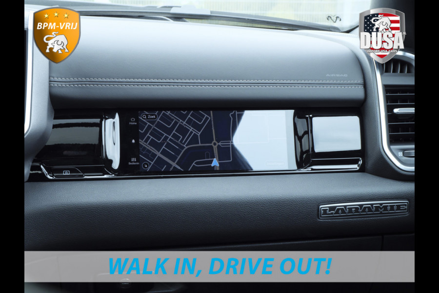 Dodge Ram 1500 | Laramie | Premium Night | 3.0L I6 Hurricane | Crew Cab | 4X4 | BPM VRIJ | Niveau regeling | 14,4-inch Touchscreen | LPG | Getoonde accessoires zijn verkrijgbaar tegen meerprijs Dodge Ram 1500 | Laramie | Premium Night | 3.0L I6 Hurricane | Crew Cab | 4X4 | BPM VRIJ | Niveau regeling | 14,4-inch Touchscreen | LPG | Getoonde accessoires zijn verkrijgbaar tegen meerprijs