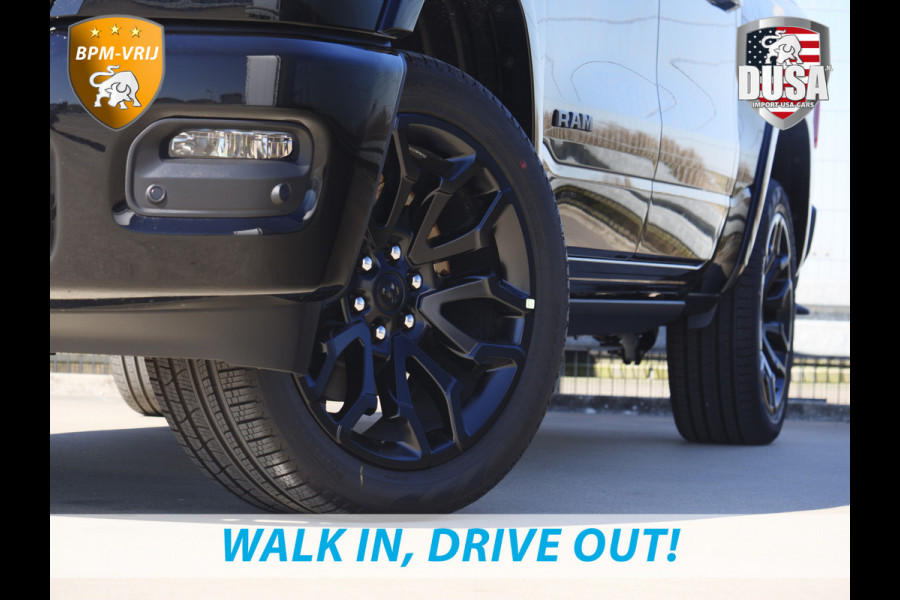 Dodge Ram | 1500 | Limited | Night | 3.0L Twin-Turbo I6 | High Output | BPM-VRIJ | Passenger Display | 14,4 Touch Screen | RAMBOX Getoonde accessoires zijn verkrijgbaar tegen meerprijs