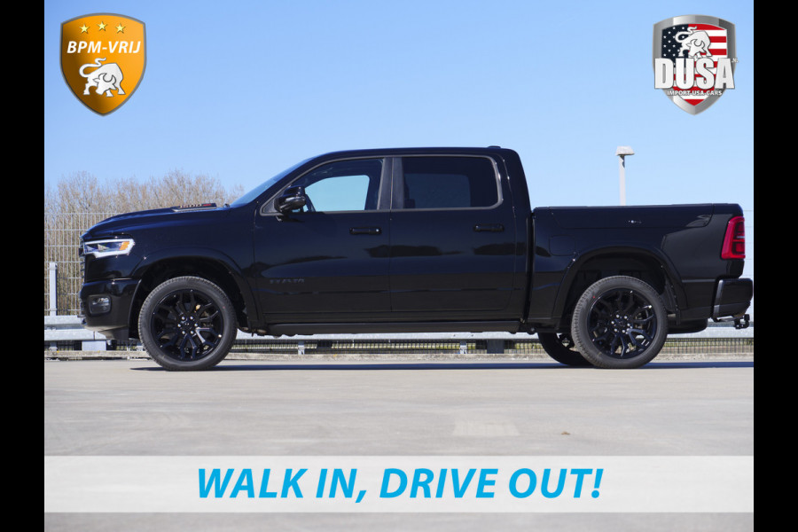 Dodge Ram | 1500 | Limited | Night | 3.0L Twin-Turbo I6 | High Output | BPM-VRIJ | Passenger Display | 14,4 Touch Screen | RAMBOX Getoonde accessoires zijn verkrijgbaar tegen meerprijs