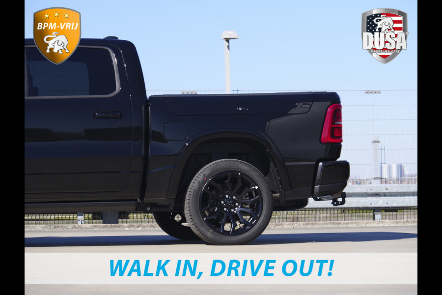 Dodge Ram | 1500 | Limited | Night | 3.0L Twin-Turbo I6 | High Output | BPM-VRIJ | Passenger Display | 14,4 Touch Screen | RAMBOX Getoonde accessoires zijn verkrijgbaar tegen meerprijs