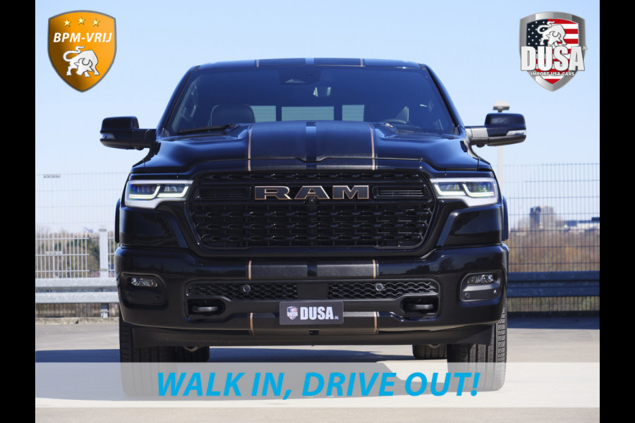 Dodge Ram | 1500 | Limited | Night | 3.0L Twin-Turbo I6 | High Output | BPM-VRIJ | Passenger Display | 14,4 Touch Screen | RAMBOX Getoonde accessoires zijn verkrijgbaar tegen meerprijs