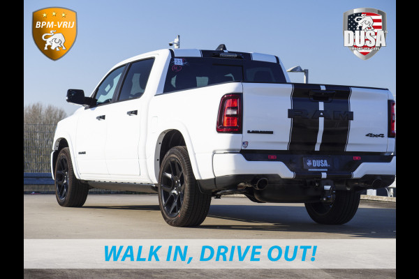 Dodge Ram | 1500 | Laramie | Premium Night | 3.0L I6 Hurricane | Crew Cab | 4X4 | Niveau regeling | 14,4-inch Touchscreen | BPM-VRIJ | Getoonde accessoires zijn verkrijgbaar tegen meerprijs