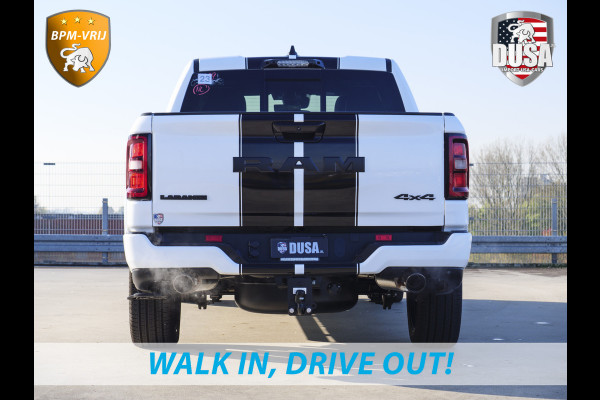 Dodge Ram | 1500 | Laramie | Premium Night | 3.0L I6 Hurricane | Crew Cab | 4X4 | Niveau regeling | 14,4-inch Touchscreen | BPM-VRIJ | Getoonde accessoires zijn verkrijgbaar tegen meerprijs