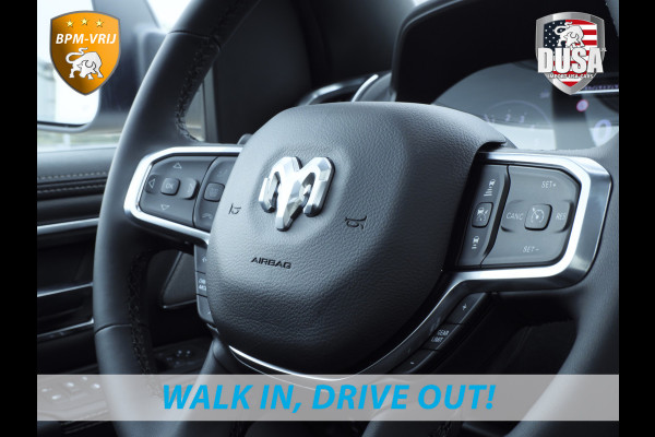 Dodge Ram | 1500 | Laramie | Premium Night | 3.0L I6 Hurricane | Crew Cab | 4X4 | Niveau regeling | 14,4-inch Touchscreen | BPM-VRIJ | Getoonde accessoires zijn verkrijgbaar tegen meerprijs
