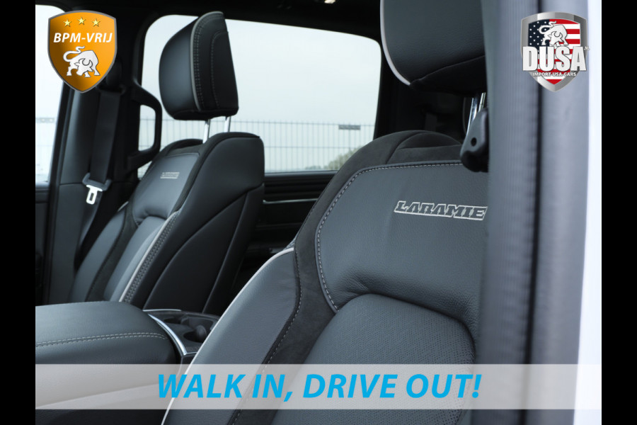 Dodge Ram | 1500 | Laramie | Premium Night | 3.0L I6 Hurricane | Crew Cab | 4X4 | Niveau regeling | 14,4-inch Touchscreen | BPM-VRIJ | Getoonde accessoires zijn verkrijgbaar tegen meerprijs