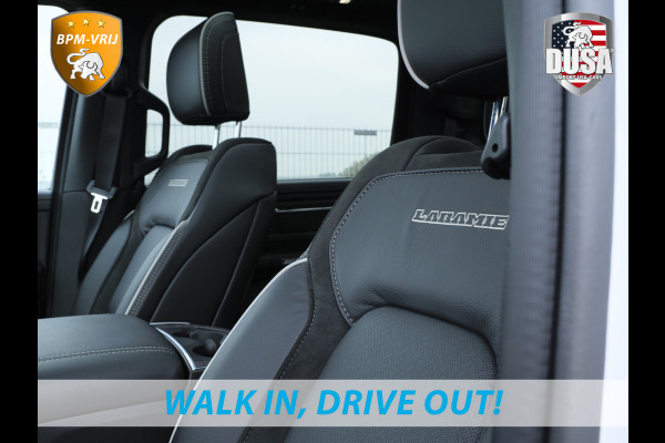 Dodge Ram | 1500 | Laramie | Premium Night | 3.0L I6 Hurricane | Crew Cab | 4X4 | Niveau regeling | 14,4-inch Touchscreen | BPM-VRIJ | Getoonde accessoires zijn verkrijgbaar tegen meerprijs