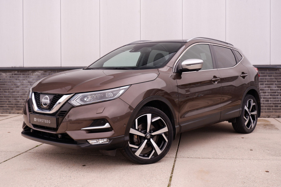 Nissan QASHQAI 1.2 Tekna + | Pano-Dak | Trekhaak | Leer | Bose | Navi | Camera | Climate