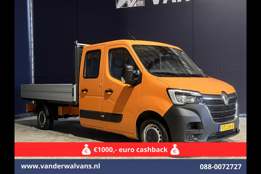 Renault Master 2.3 dCi 135pk *Rijklaar Direct Rijden* Pickup Open laadbak Dubbel cabine Euro6 Airco | 7-Zits | 2500kg Trekhaak Bluetooth-telefoonvoorbereiding Renault Master 2.3 dCi 135pk *Rijklaar Direct Rijden* Pickup Open laadbak Dubbel cabine Euro6 Airco | 7-Zits | 2500kg Trekhaak Bluetooth-telefoonvoorbereiding
