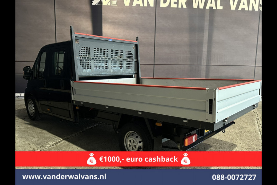 Peugeot Boxer 2.2 Blue HDi 140 pk Pick up 7 Persoons Dubbele cabine open laadbak Euro6 Airco | 7-Zits | 3000kg trekvermogen