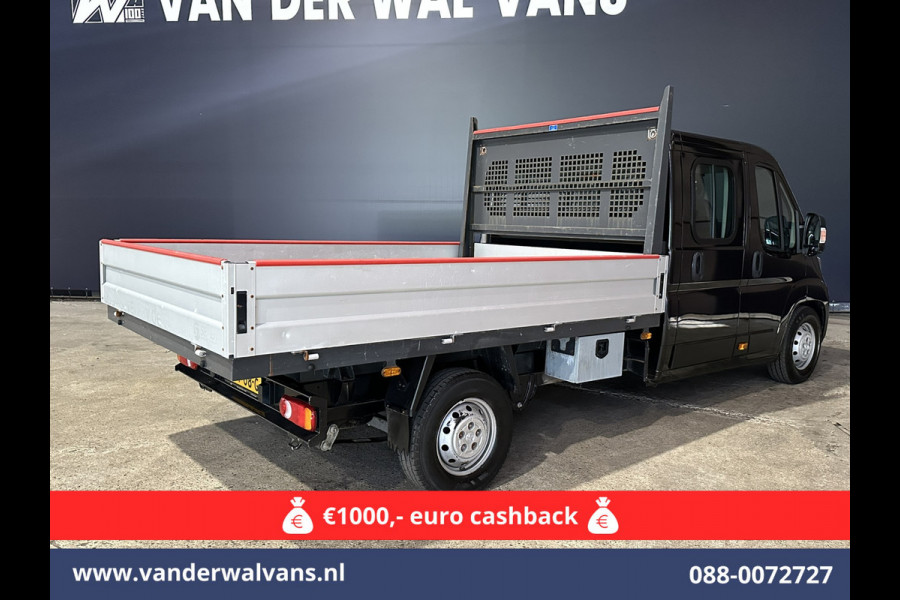 Peugeot Boxer 2.2 Blue HDi 140 pk Pick up 7 Persoons Dubbele cabine open laadbak Euro6 Airco | 7-Zits | 3000kg trekvermogen