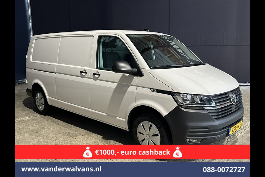 Volkswagen Transporter 2.0 TDI 150pk L2H1 Euro6 Airco | 2500kg Trekhaak | Apple Carplay | Android Auto Parkeersensoren, Cruisecontrol