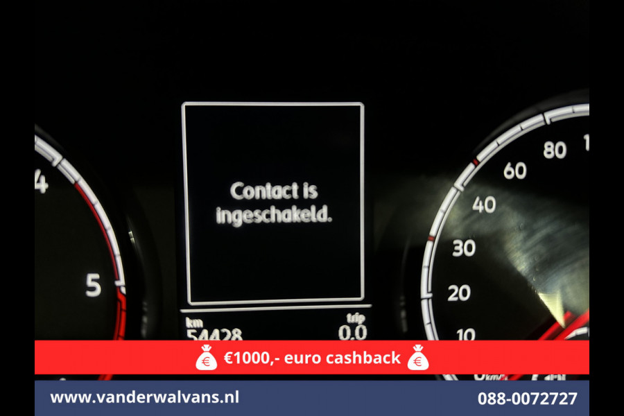 Volkswagen Transporter 2.0 TDI 150pk L2H1 Euro6 Airco | 2500kg Trekhaak | Apple Carplay | Android Auto Parkeersensoren, Cruisecontrol