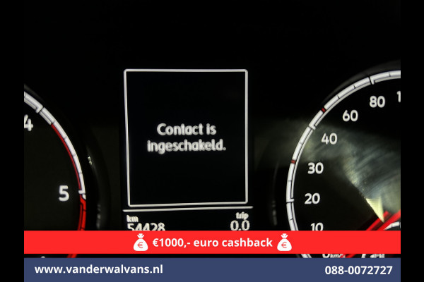 Volkswagen Transporter 2.0 TDI 150pk L2H1 Euro6 Airco | 2500kg Trekhaak | Apple Carplay | Android Auto Parkeersensoren, Cruisecontrol