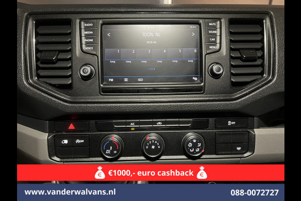 Volkswagen Crafter 2.0 TDI 140pk L4H4 L3H3 Euro6 # Airco | 2x Zijdeur | Camera | Apple Carplay android auto, bijrijdersbank, 270 gr. achterdeuren, 3000kg trekvermogen