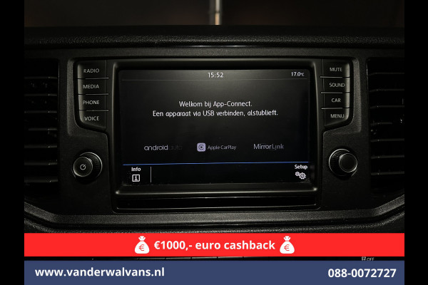 Volkswagen Crafter 2.0 TDI 140pk L4H4 L3H3 Euro6 # Airco | 2x Zijdeur | Camera | Apple Carplay android auto, bijrijdersbank, 270 gr. achterdeuren, 3000kg trekvermogen