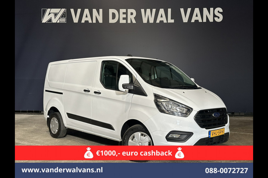Ford Transit Custom 2.0 TDCI L1H1 Euro6 Airco | 2500KG Trekvermogen | Cruisecontrol | Parkeersensoren | Bijrijdersbank LED