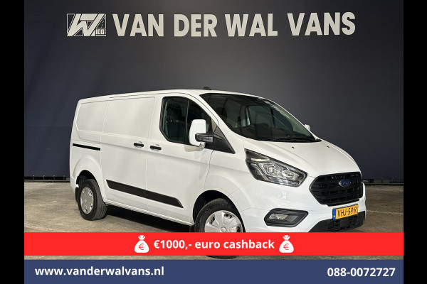 Ford Transit Custom 2.0 TDCI L1H1 Euro6 Airco | 2500KG Trekvermogen | Cruisecontrol | Parkeersensoren | Bijrijdersbank LED