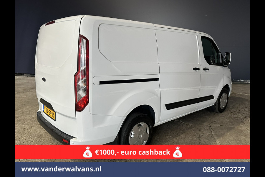 Ford Transit Custom 2.0 TDCI L1H1 Euro6 Airco | 2500KG Trekvermogen | Cruisecontrol | Parkeersensoren | Bijrijdersbank LED
