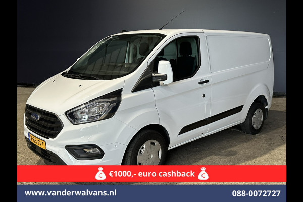 Ford Transit Custom 2.0 TDCI L1H1 Euro6 Airco | Camera | LED | Cruisecontrol | Parkeersensoren Bijrijdersbank, 2500kg trekvermogen