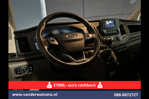 Ford Transit Custom 2.0 TDCI L1H1 Euro6 Airco | Camera | LED | Cruisecontrol | Parkeersensoren Bijrijdersbank, 2500kg trekvermogen