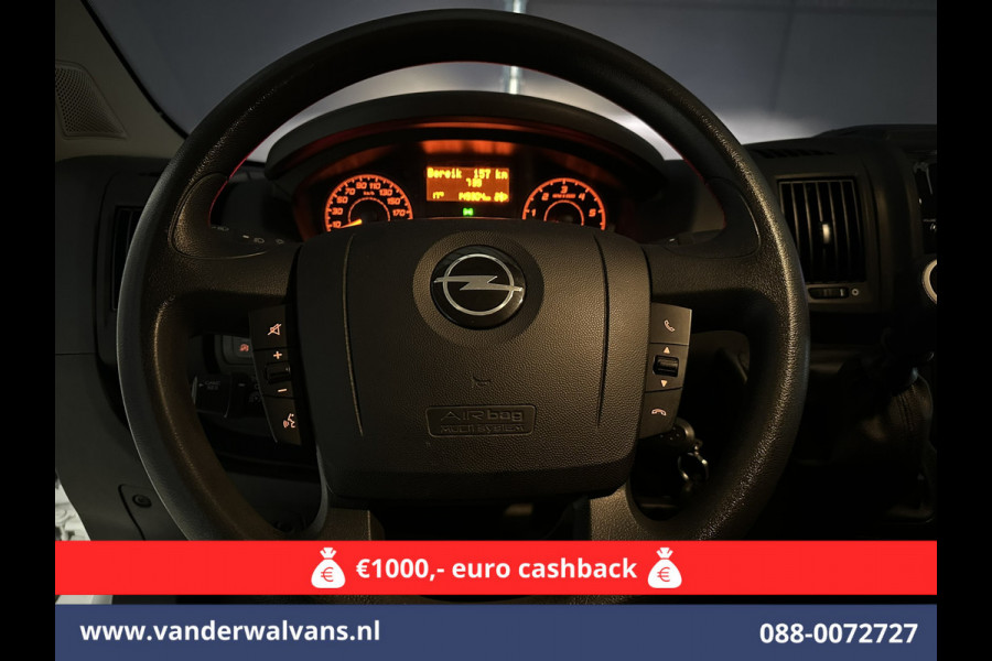 Opel Movano 2.2 CDTI 120pk L2H2 Euro6 # Airco | Navigatie | Camera | Cruisecontrol | Parkeersensoren Bluetooth-telefoonvoorbereiding, Bijrijdersbank