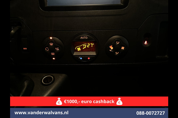 Opel Movano 2.3 CDTI 145pk L2H2 Euro6 Airco | Imperiaal | Trap | Camera | Navigatie | 2500kg Trekhaak Cruisecontrol, Parkeersensoren, Bijrijdersbank