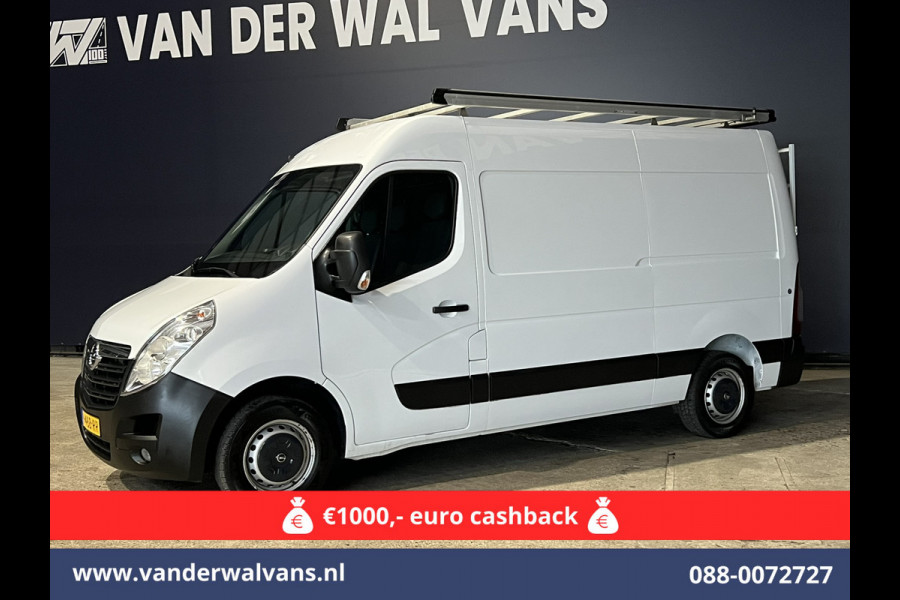 Opel Movano 2.3 CDTI 145pk L2H2 Euro6 Airco | Imperiaal | Trap | Camera | Navigatie | 2500kg Trekhaak Cruisecontrol, Parkeersensoren, Bijrijdersbank