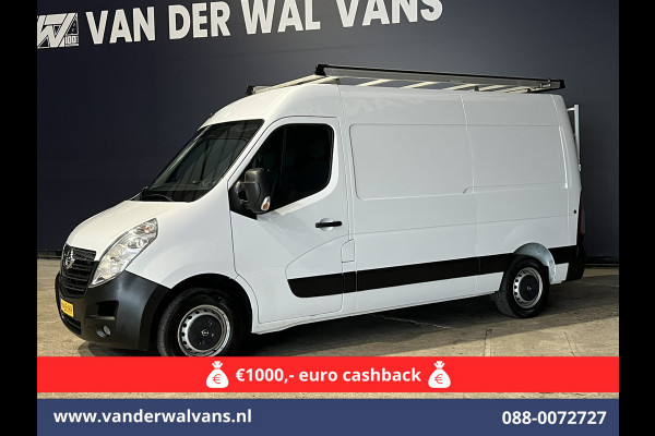 Opel Movano 2.3 CDTI 145pk L2H2 Euro6 Airco | Imperiaal | Trap | Camera | Navigatie | 2500kg Trekhaak Cruisecontrol, Parkeersensoren, Bijrijdersbank