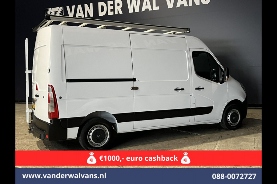 Opel Movano 2.3 CDTI 145pk L2H2 Euro6 Airco | Imperiaal | Trap | Camera | Navigatie | 2500kg Trekhaak Cruisecontrol, Parkeersensoren, Bijrijdersbank