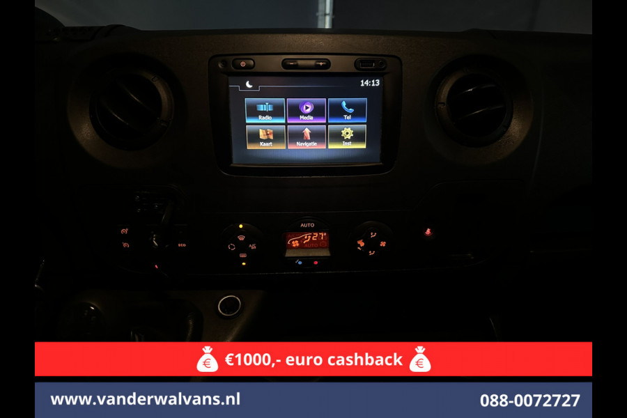 Opel Movano 2.3 CDTI 145pk L2H2 Euro6 Airco | Imperiaal | Trap | Camera | Navigatie | 2500kg Trekhaak Cruisecontrol, Parkeersensoren, Bijrijdersbank