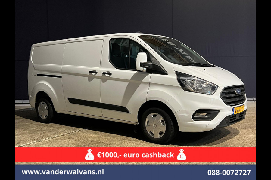 Ford Transit Custom 2.0 TDCI L2H1 Euro6 *Rijklaar Direct Rijden* Airco | Camera | Apple Carplay | Cruisecontrol | LED | Parkeersensoren Android Auto, Verwarmde voorruit, Bijrijdersbank, 2800kg trekvermogen