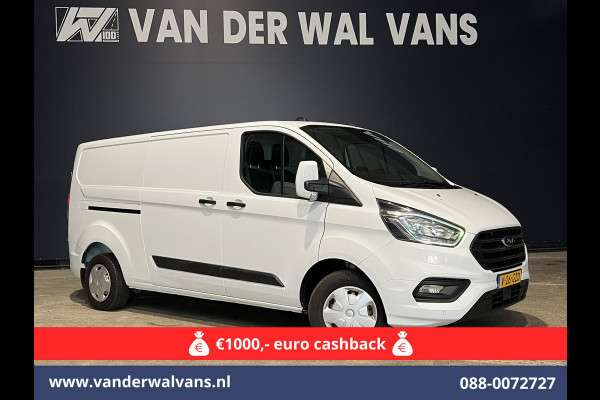 Ford Transit Custom 2.0 TDCI L2H1 Euro6 # Airco | Camera | Apple Carplay | Android Auto | LED | Cruisecontrol Parkeersensoren, verwarmde voorruit, Bijrijdersbank, 2800kg trekvermogen