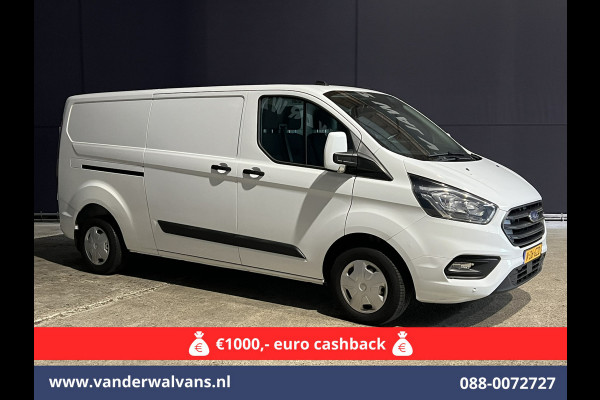 Ford Transit Custom 2.0 TDCI L2H1 Euro6 # Airco | Camera | Apple Carplay | Android Auto | LED | Cruisecontrol Parkeersensoren, verwarmde voorruit, Bijrijdersbank, 2800kg trekvermogen