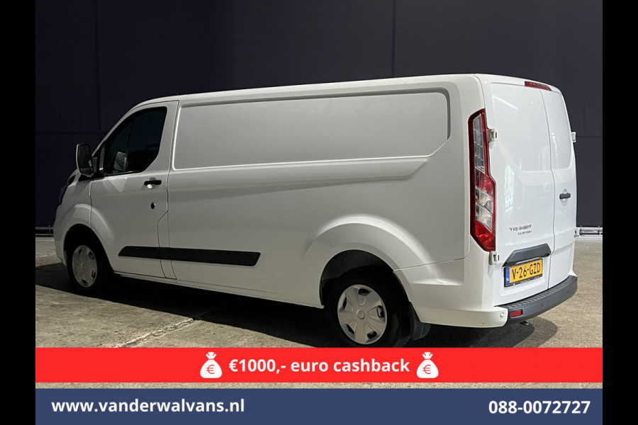 Ford Transit Custom 2.0 TDCI L2H1 Euro6 # Airco | Camera | Apple Carplay | Android Auto | LED | Cruisecontrol Parkeersensoren, verwarmde voorruit, Bijrijdersbank, 2800kg trekvermogen