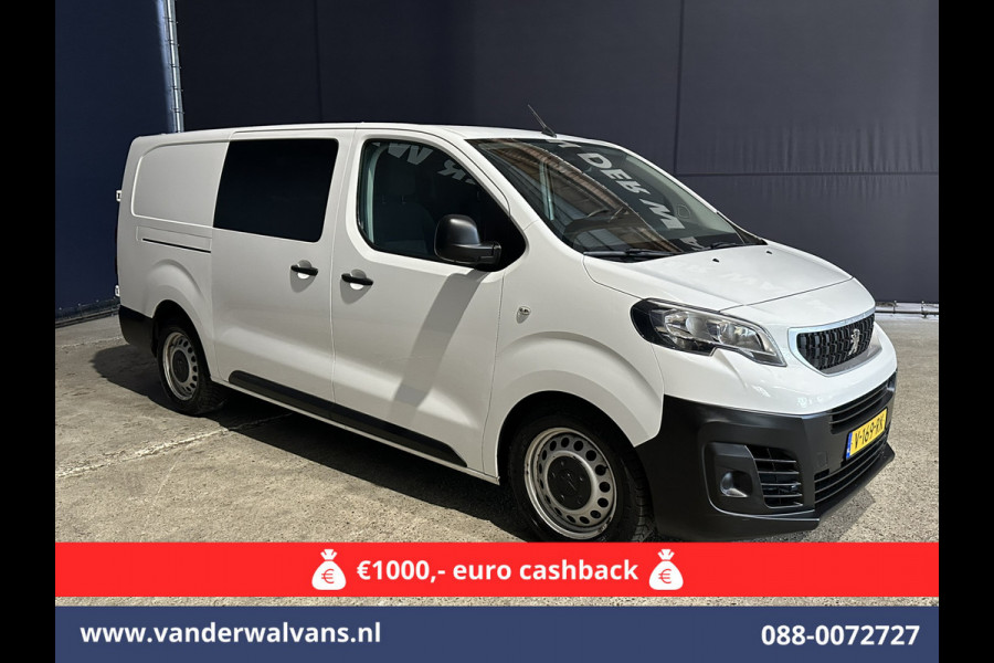 Peugeot Expert 2.0 BlueHDI 123pk L3H1 Dubbele Cabine Euro6 Airco | 2x zijdeur | 2500kg Trekhaak | 5-Zits Cruisecontrol, Parkeersensoren Peugeot Expert 2.0 BlueHDI 123pk L3H1 Dubbele Cabine Euro6 Airco | 2x zijdeur | 2500kg Trekhaak | 5-Zits Cruisecontrol, Parkeersensoren