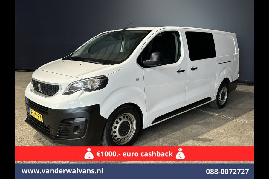 Peugeot Expert 2.0 BlueHDI 123pk L3H1 Dubbele Cabine Euro6 Airco | 2x zijdeur | 2500kg Trekhaak | 5-Zits Cruisecontrol, Parkeersensoren Peugeot Expert 2.0 BlueHDI 123pk L3H1 Dubbele Cabine Euro6 Airco | 2x zijdeur | 2500kg Trekhaak | 5-Zits Cruisecontrol, Parkeersensoren
