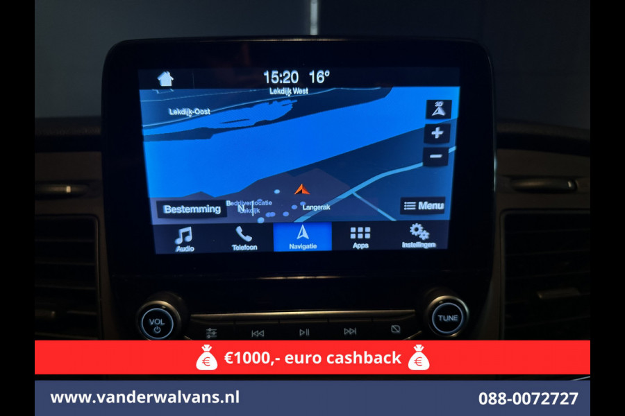 Ford Transit 2.0 TDCI 131pk L3H2 Euro6 Airco | Navigatie | Camera | Cruisecontrol | Apple Carplay | Stoelverwarming Android Auto, verwarmde voorruit, Parkeersensoren, Bijrijdersbank
