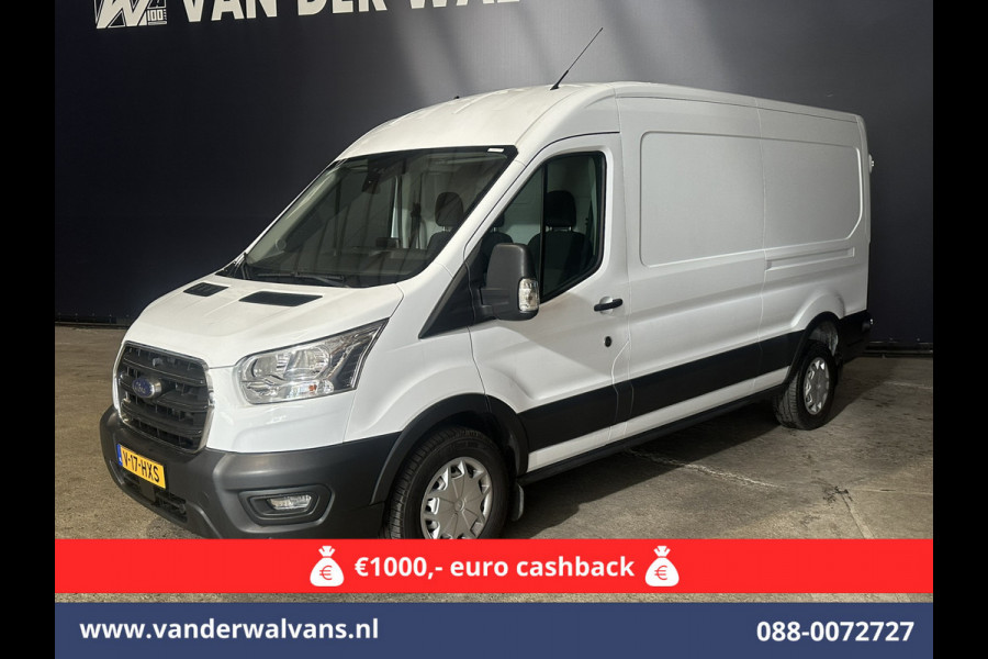 Ford Transit 2.0 TDCI 131pk L3H2 Euro6 Airco | Navigatie | Camera | Cruisecontrol | Apple Carplay | Stoelverwarming Android Auto, verwarmde voorruit, Parkeersensoren, Bijrijdersbank