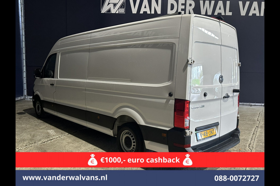 Volkswagen Crafter 2.0 TDI 140pk Automaat L4H3 L3H2 Euro6 Airco | Navigatie | Apple carplay | Camera Cruisecontrol, android auto, parkeersensoren, bijrijdersbank, 270 gr. achterdeuren