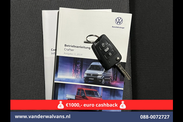 Volkswagen Crafter 2.0 TDI 140pk Automaat L4H3 L3H2 Euro6 Airco | Navigatie | Apple carplay | Camera Cruisecontrol, android auto, parkeersensoren, bijrijdersbank, 270 gr. achterdeuren