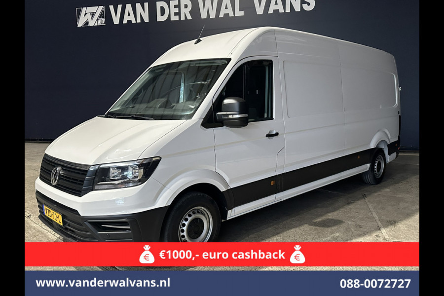 Volkswagen Crafter 2.0 TDI 140 pk L4H3 L3H2 Euro6 ** Airco | 3000kg trekhaak | Cruisecontrol | Parkeersensoren Bijrijdersbank