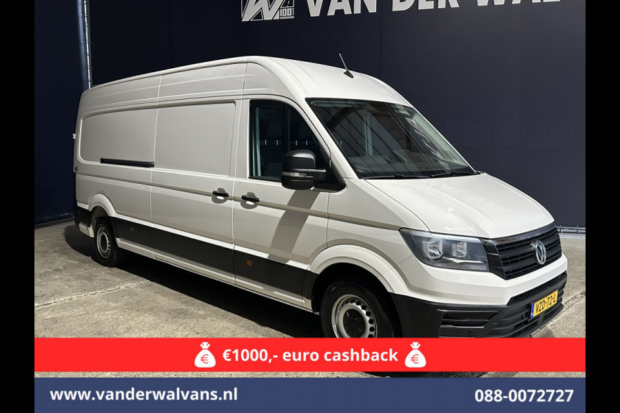 Volkswagen Crafter 2.0 TDI 140 pk L4H3 L3H2 Euro6 ** Airco | 3000kg trekhaak | Cruisecontrol | Parkeersensoren Bijrijdersbank
