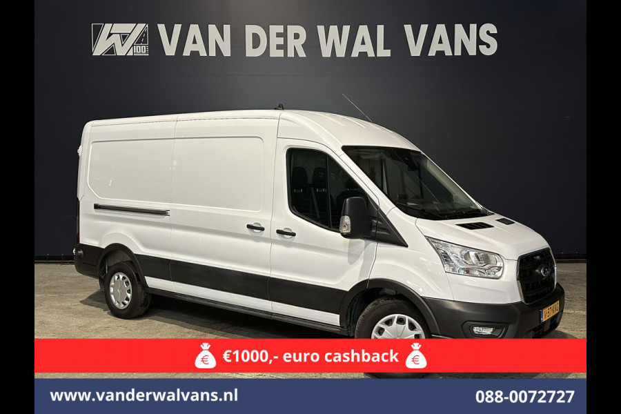 Ford Transit 2.0 TDCI 131pk L3H2 Euro6 Airco | Camera | Navigatie | Apple Carplay | Cruisecontrol | Stoelverwarming Android Auto, Verwarmde voorruit, Parkeersensoren, Bijrijdersbank