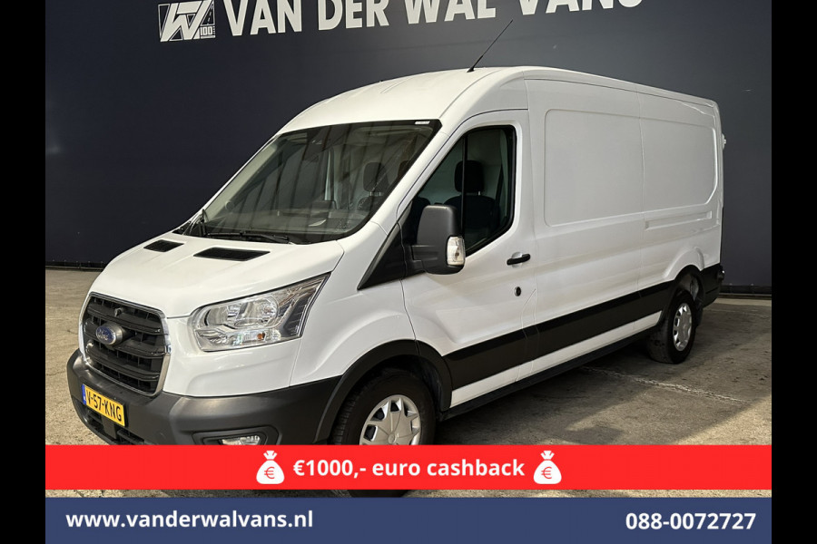 Ford Transit 2.0 TDCI 131pk L3H2 Euro6 Airco | Camera | Navigatie | Apple Carplay | Cruisecontrol | Stoelverwarming Android Auto, Verwarmde voorruit, Parkeersensoren, Bijrijdersbank