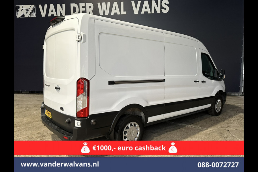 Ford Transit 2.0 TDCI 131pk L3H2 Euro6 Airco | Camera | Navigatie | Apple Carplay | Cruisecontrol | Stoelverwarming Android Auto, Verwarmde voorruit, Parkeersensoren, Bijrijdersbank