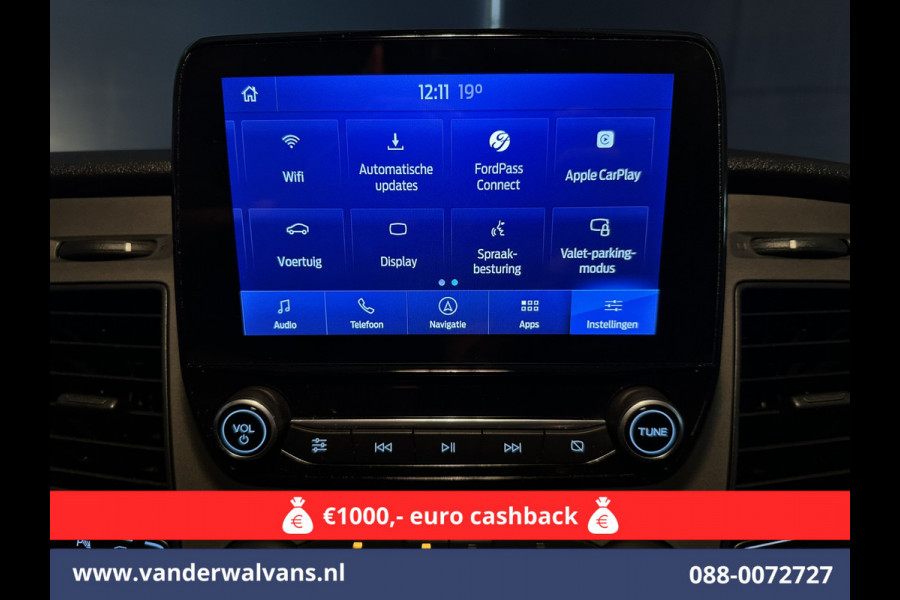 Ford Transit 2.0 TDCI 131pk L3H2 Euro6 Airco | Camera | Navigatie | Apple Carplay | Cruisecontrol Stoelverwarming, Verwarmde voorruit, Parkeersensoren, Bijrijdersbank, 2500kg trekvermogen