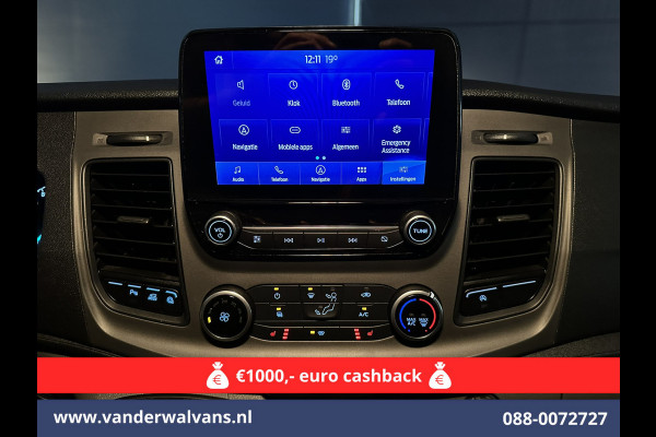 Ford Transit 2.0 TDCI 131pk L3H2 Euro6 Airco | Camera | Navigatie | Apple Carplay | Cruisecontrol Stoelverwarming, Verwarmde voorruit, Parkeersensoren, Bijrijdersbank, 2500kg trekvermogen