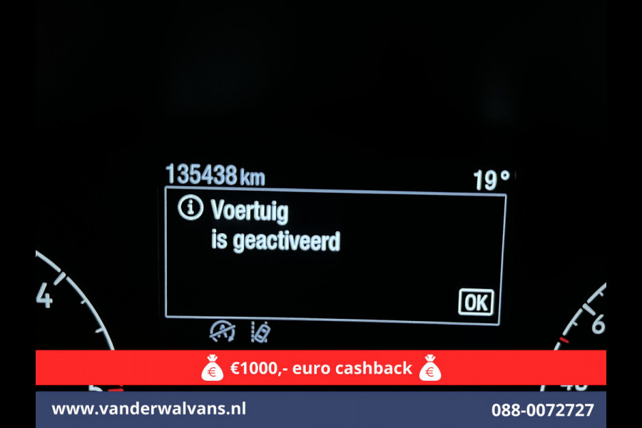 Ford Transit 2.0 TDCI 131pk L3H2 Euro6 Airco | Camera | Navigatie | Apple Carplay | Cruisecontrol Stoelverwarming, Verwarmde voorruit, Parkeersensoren, Bijrijdersbank, 2500kg trekvermogen