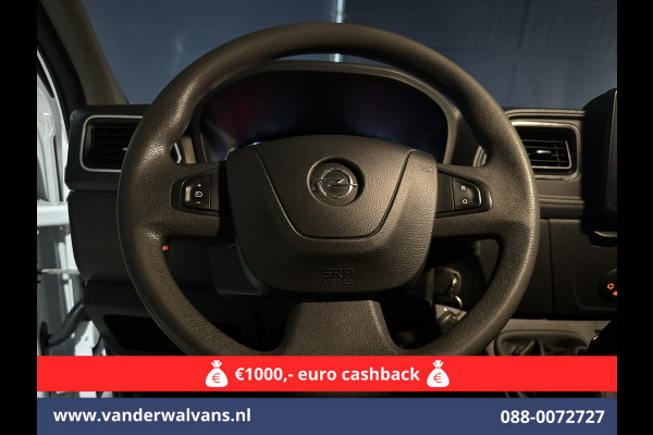 Opel Movano 2.3 Turbo 150pk L2H2 Euro6 Airco | Leder | 2500kg Trekhaak | Navigatie | Camera cruisecontrol, parkeersensoren, LED, bijrijdersbank