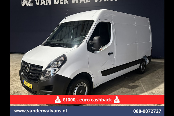 Opel Movano 2.3 Turbo 150pk L2H2 Euro6 Airco | Leder | 2500kg Trekhaak | Navigatie | Camera cruisecontrol, parkeersensoren, LED, bijrijdersbank